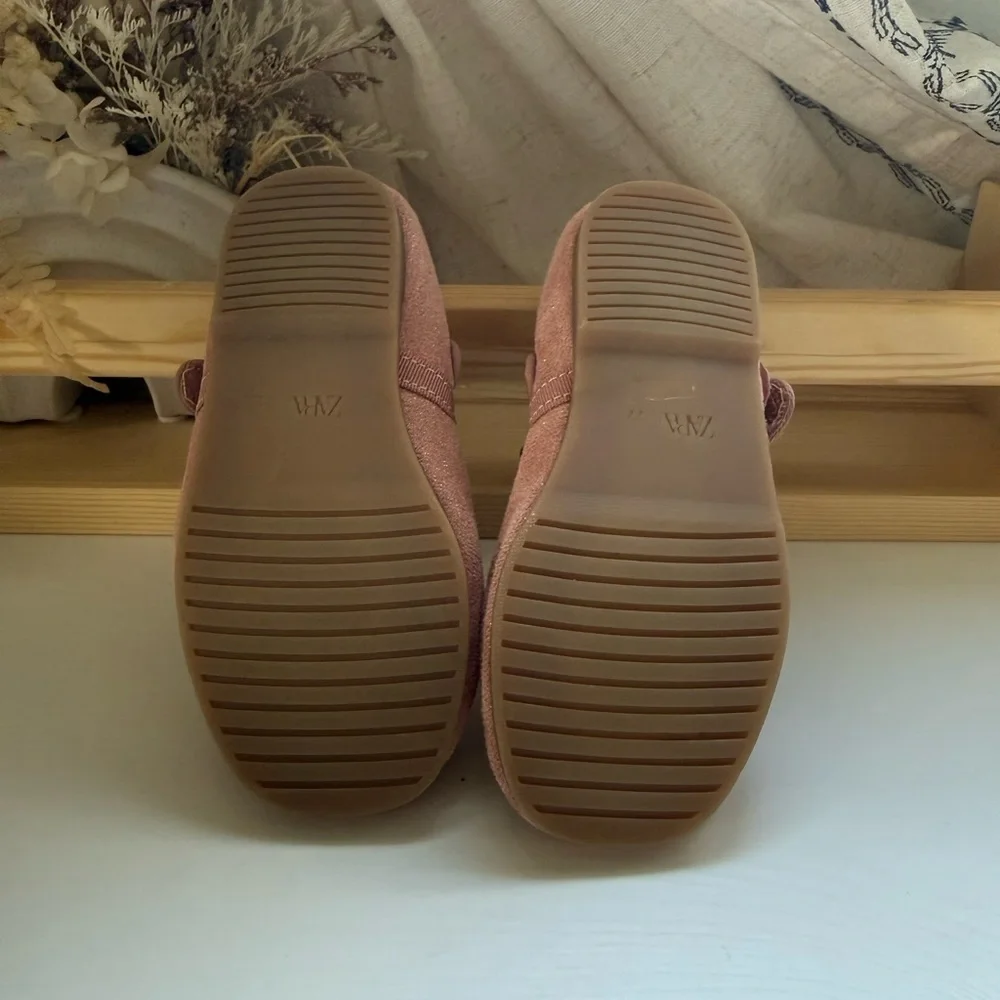 Zara Kids Dusty Rose Mary Jane Shoes with Strap Size 22 ( US 6.5) Toddler Girls
